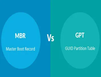 تفاوت MBR و GPT در هنگام پارتیشن بندی هارد